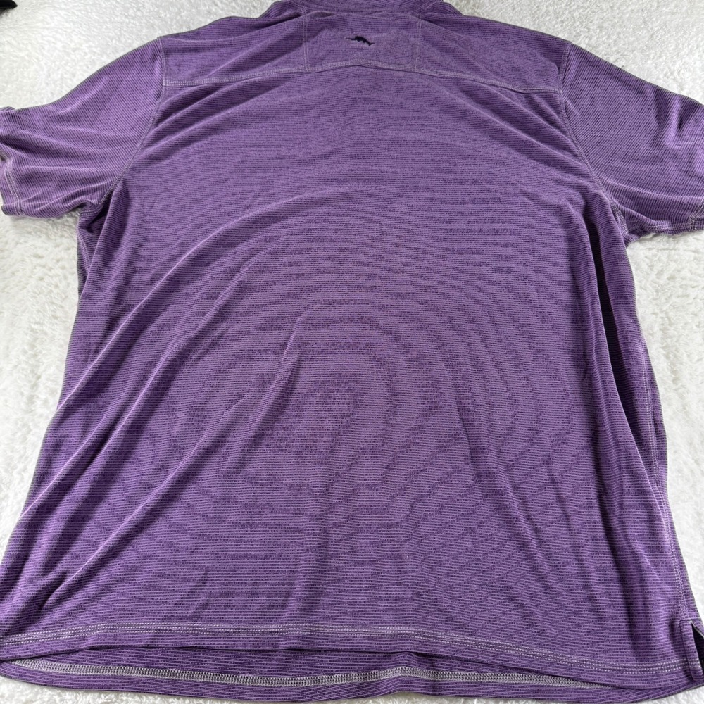 Tommy Bahama Minnesota Vikings Athletic Polo Collared Button Purple XXL 2XL SOFT - Picture 7 of 8